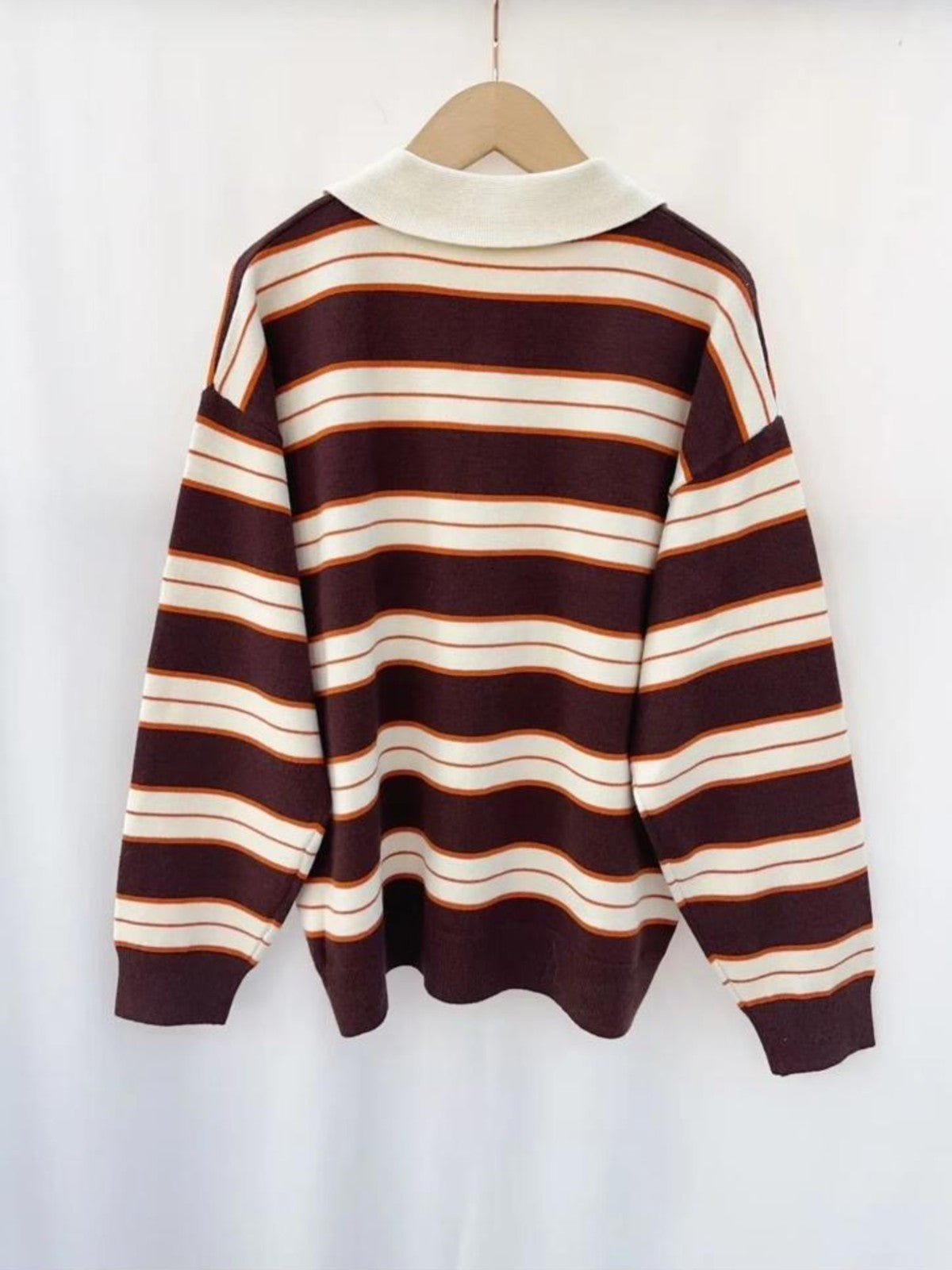 Coleen Brown /orange Striped Jumper