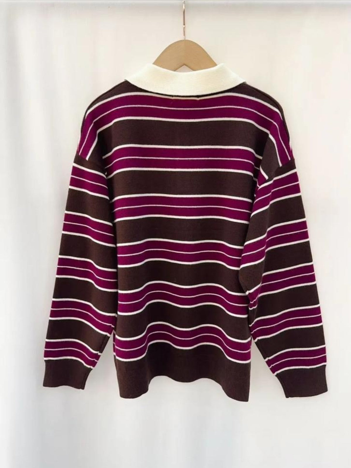 Coleen Purple Striped Jumper
