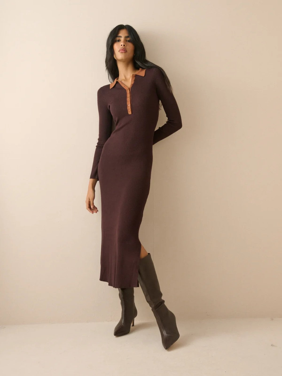 Contrast Dress