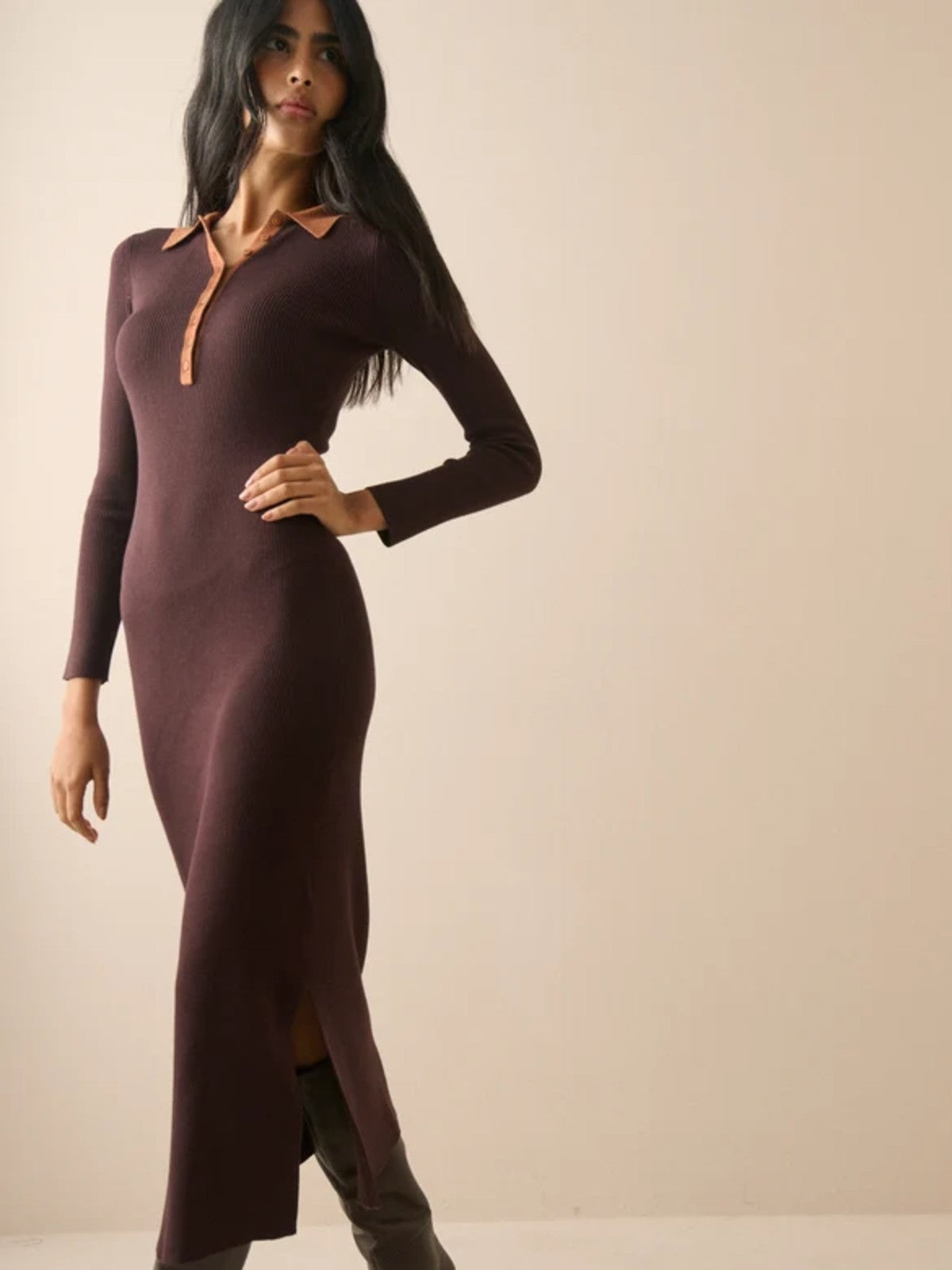Contrast Dress