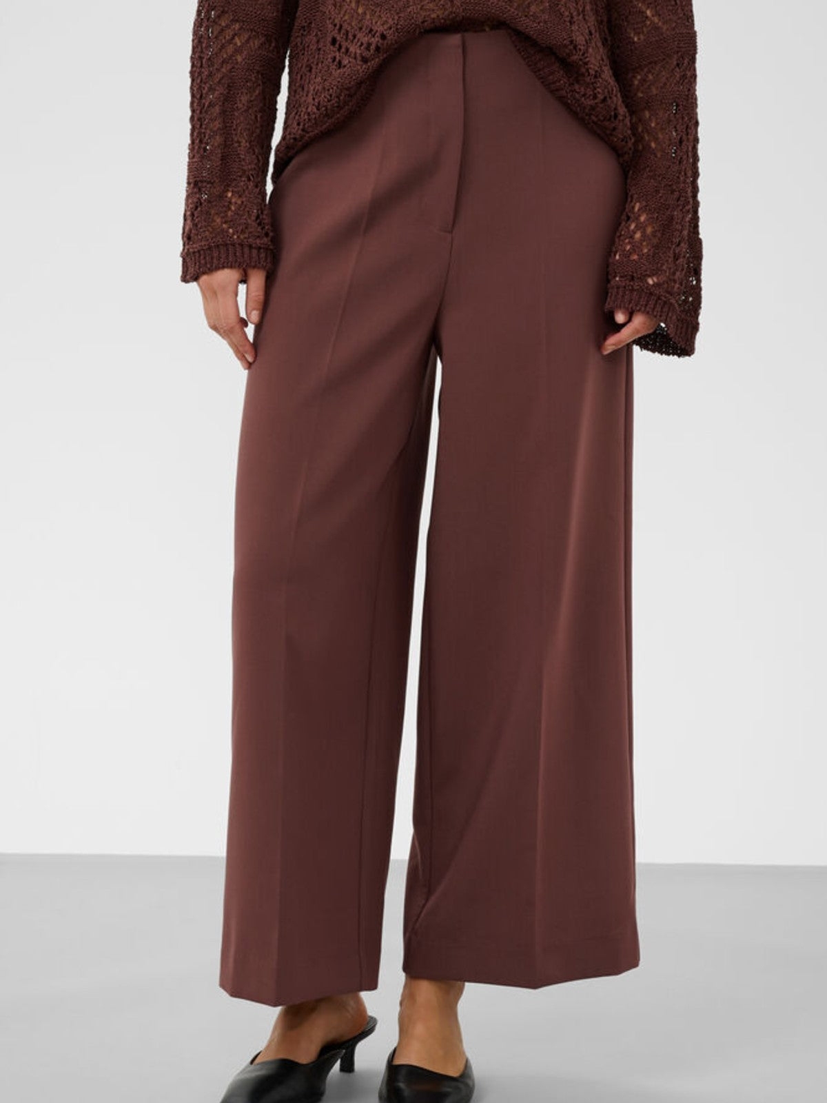 Corinne Wide Brown Pants