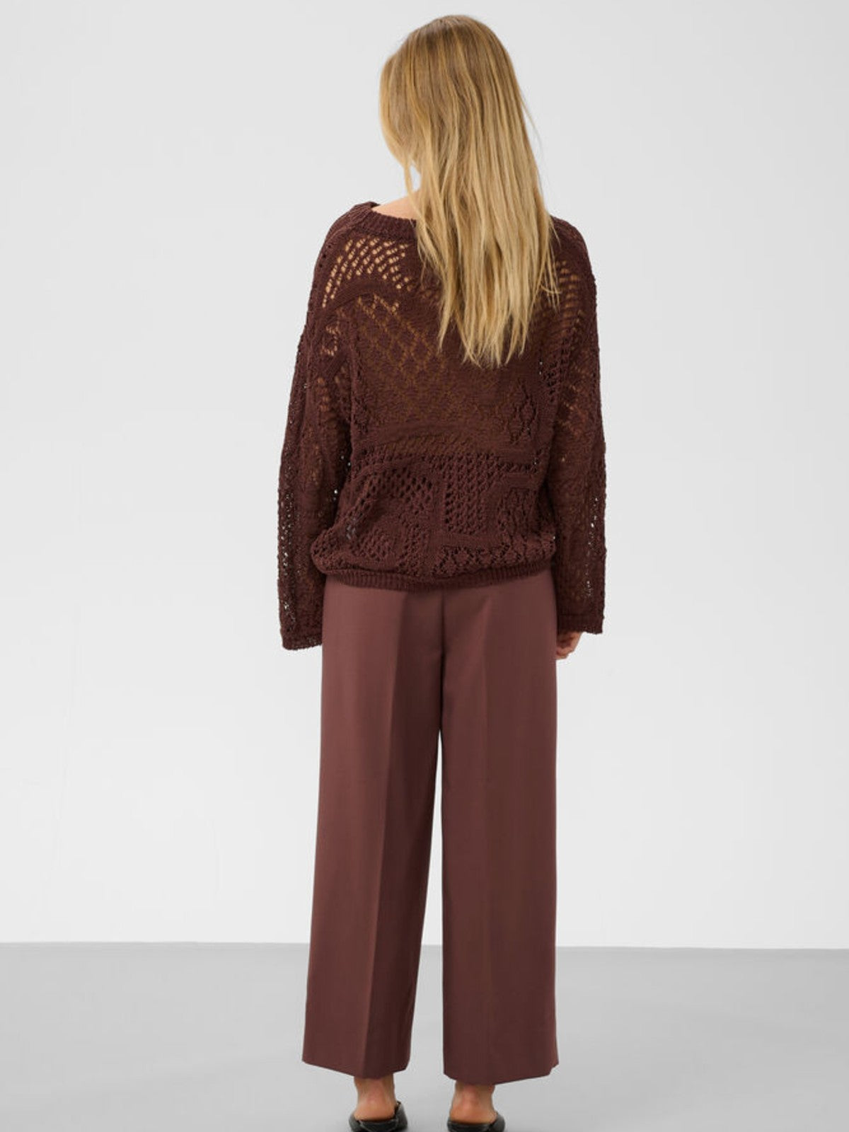 Corinne Wide Brown Pants