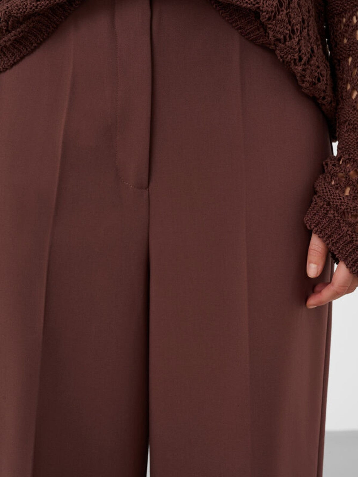 Corinne Wide Brown Pants