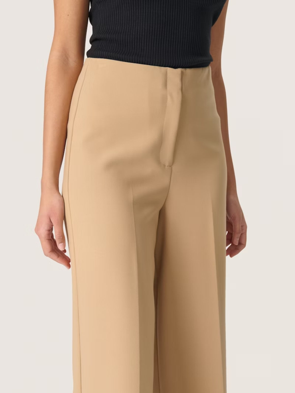 Corinne Camel Cropped Pants