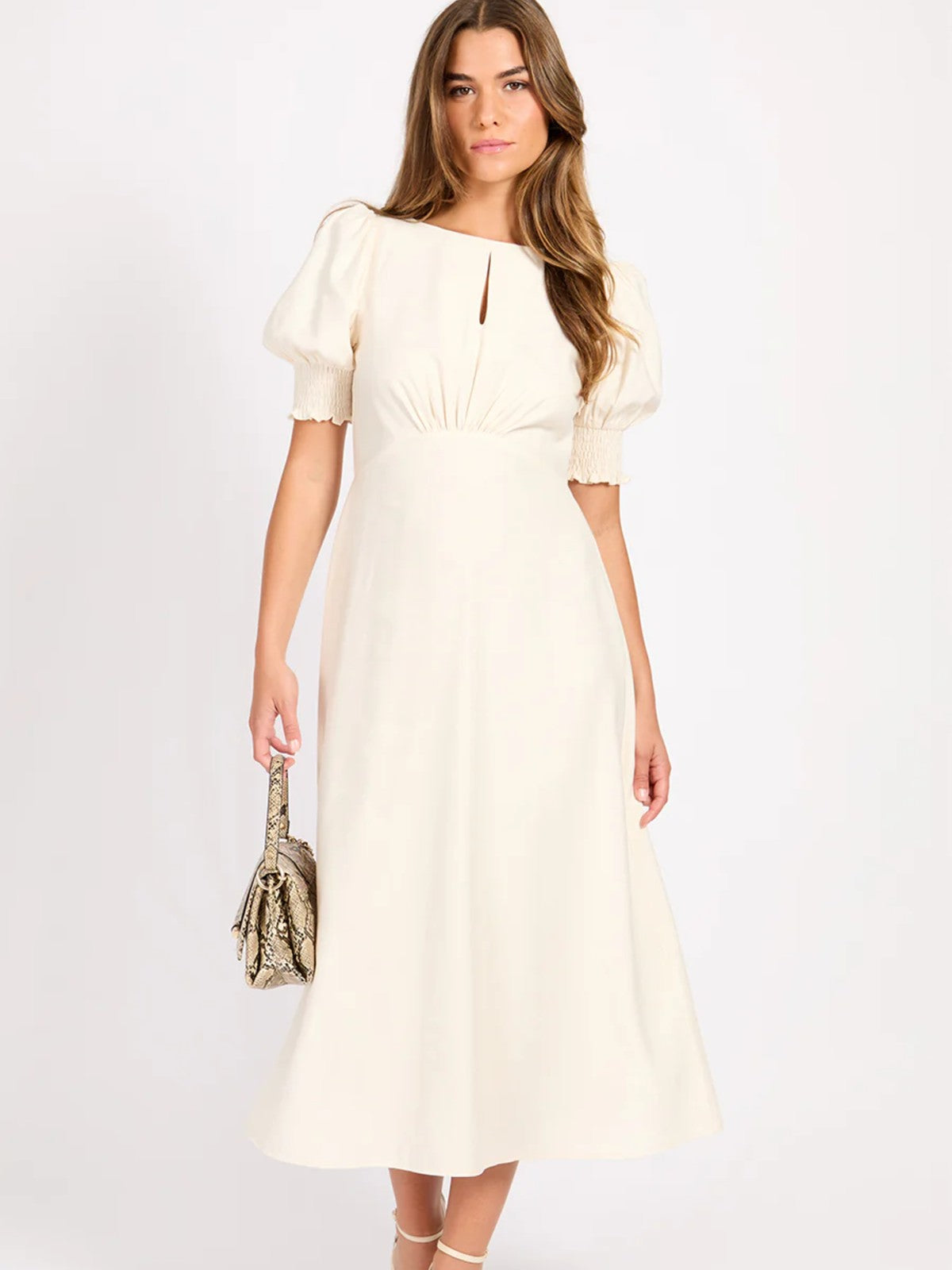 Cream Linen Dress