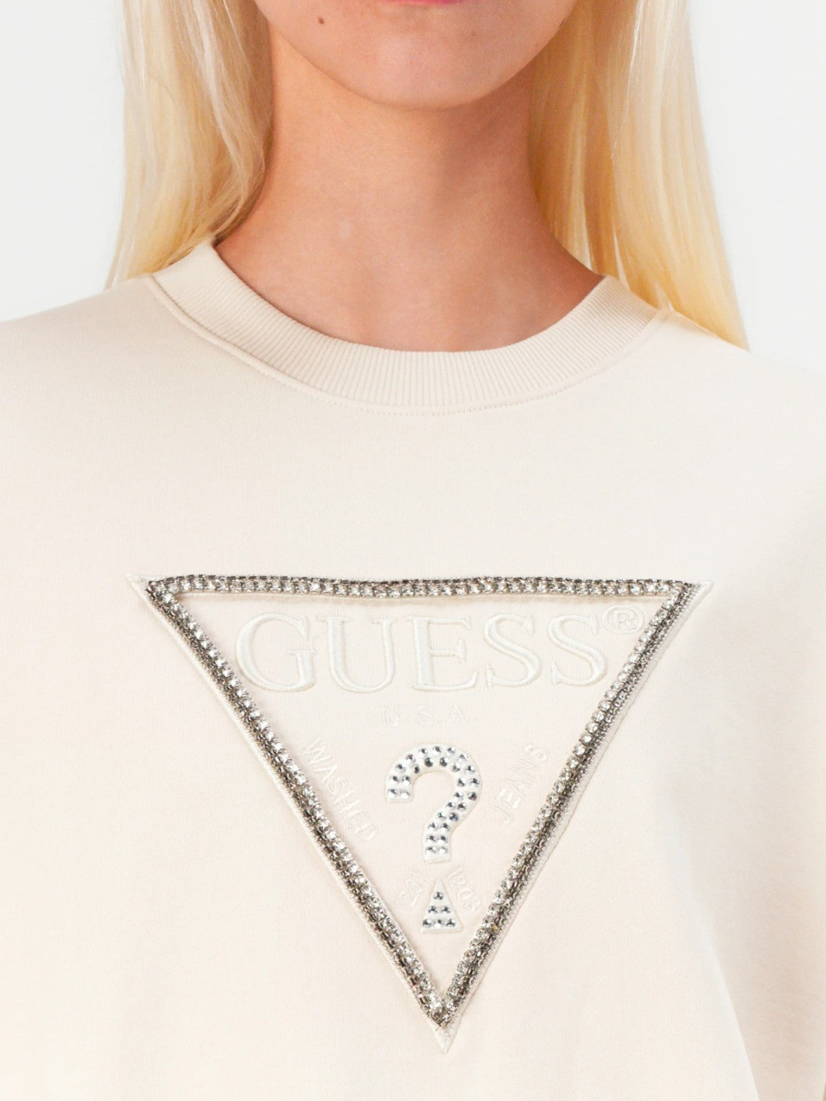 Diamante Cream Sweatshirt