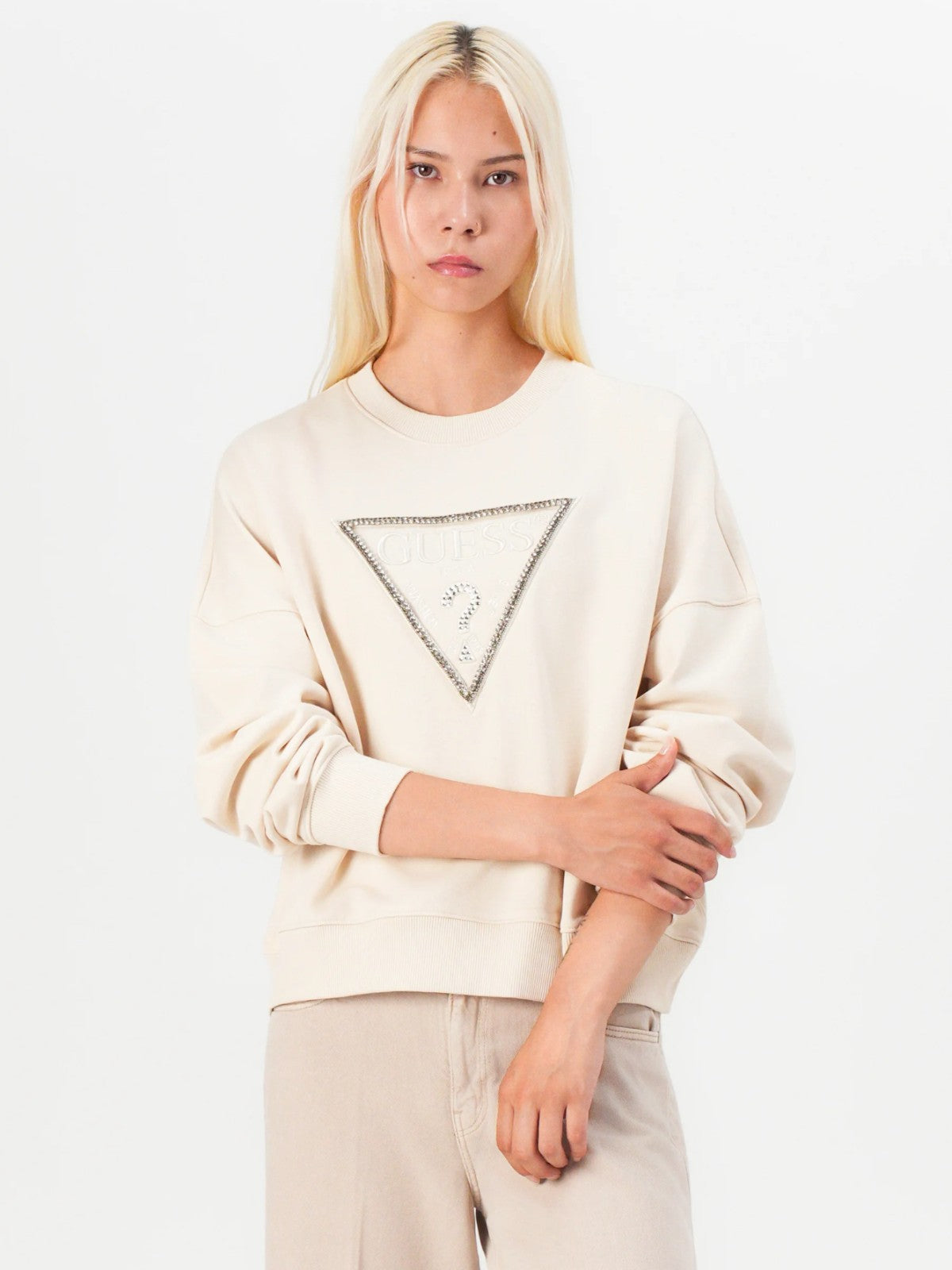 Diamante Cream Sweatshirt