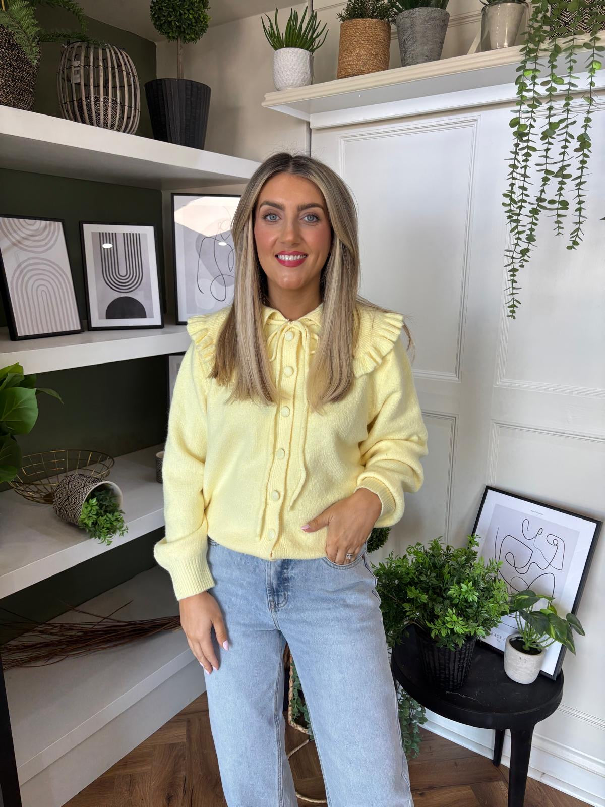 Ella Yellow Cardigan