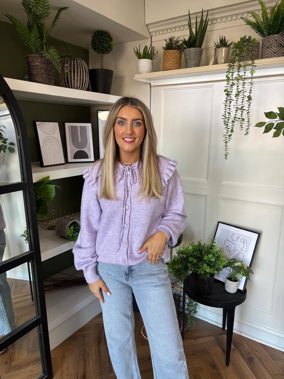 Ella Lilac Cardigan