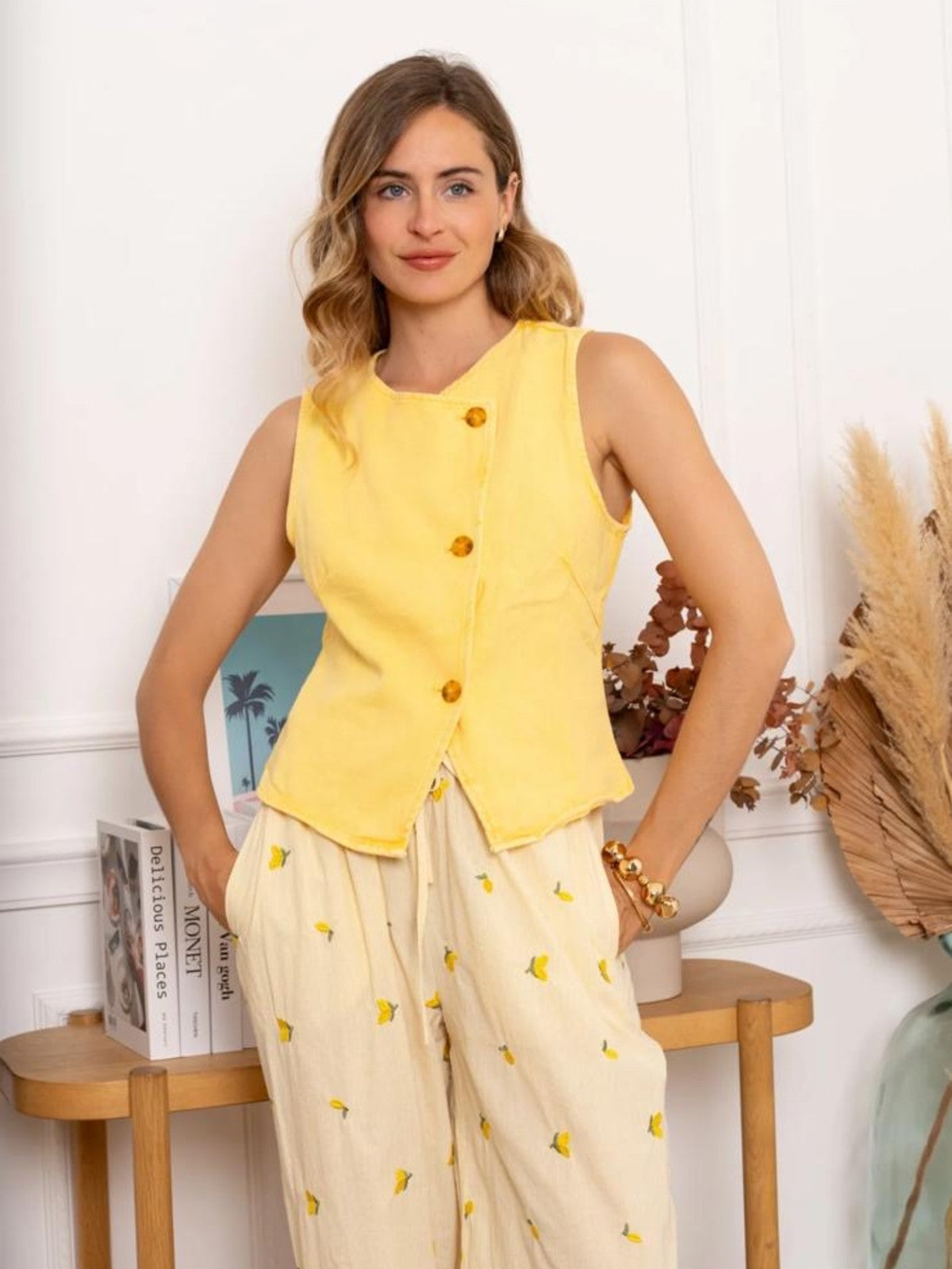 Emily Lemon Waistcoat