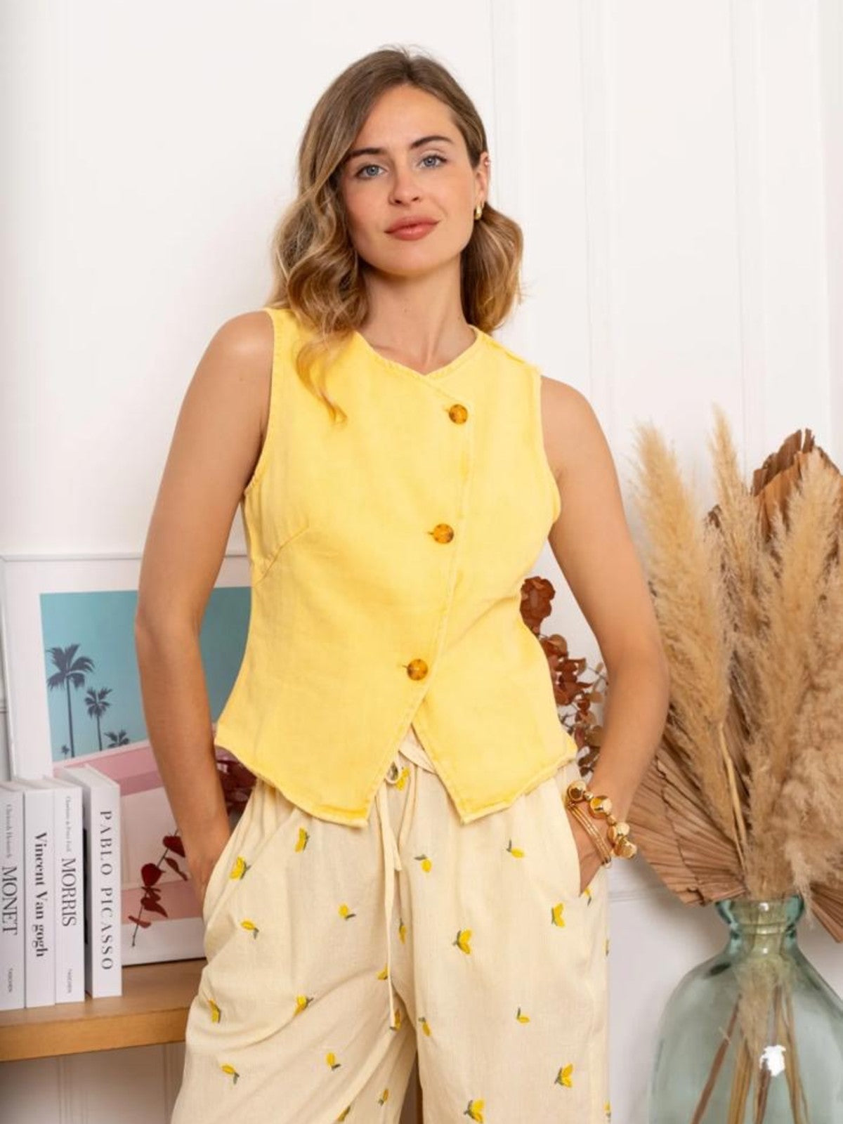 Emily Lemon Waistcoat