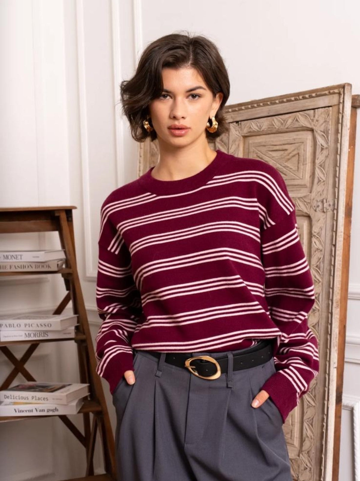 Erica Burgundy Jumper