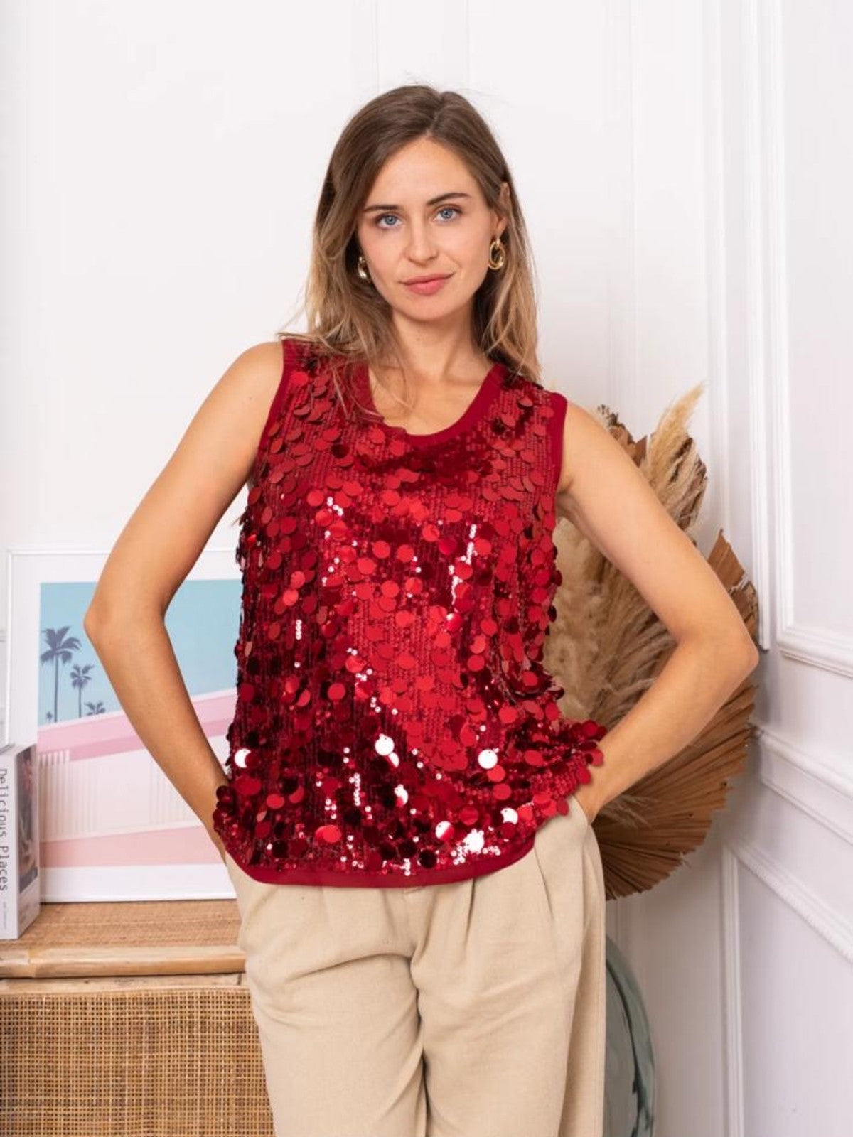 Eve Sequin Top