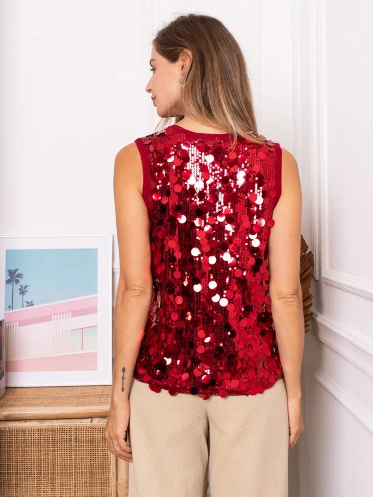Eve Sequin Top