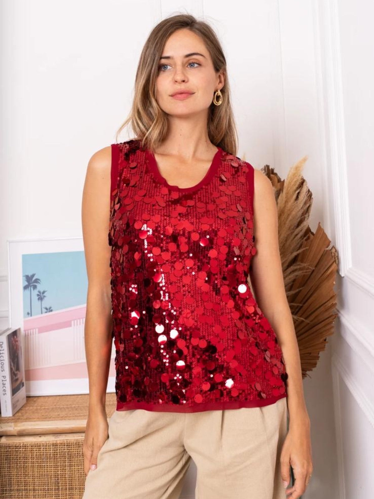 Eve Sequin Top