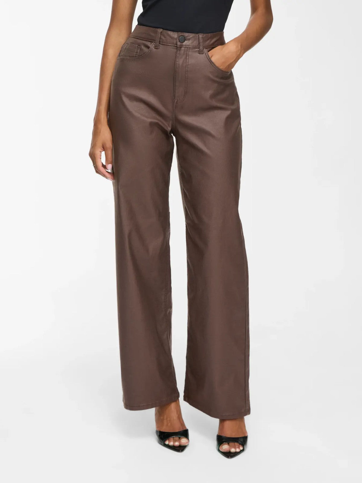 Freya Coated Jeans