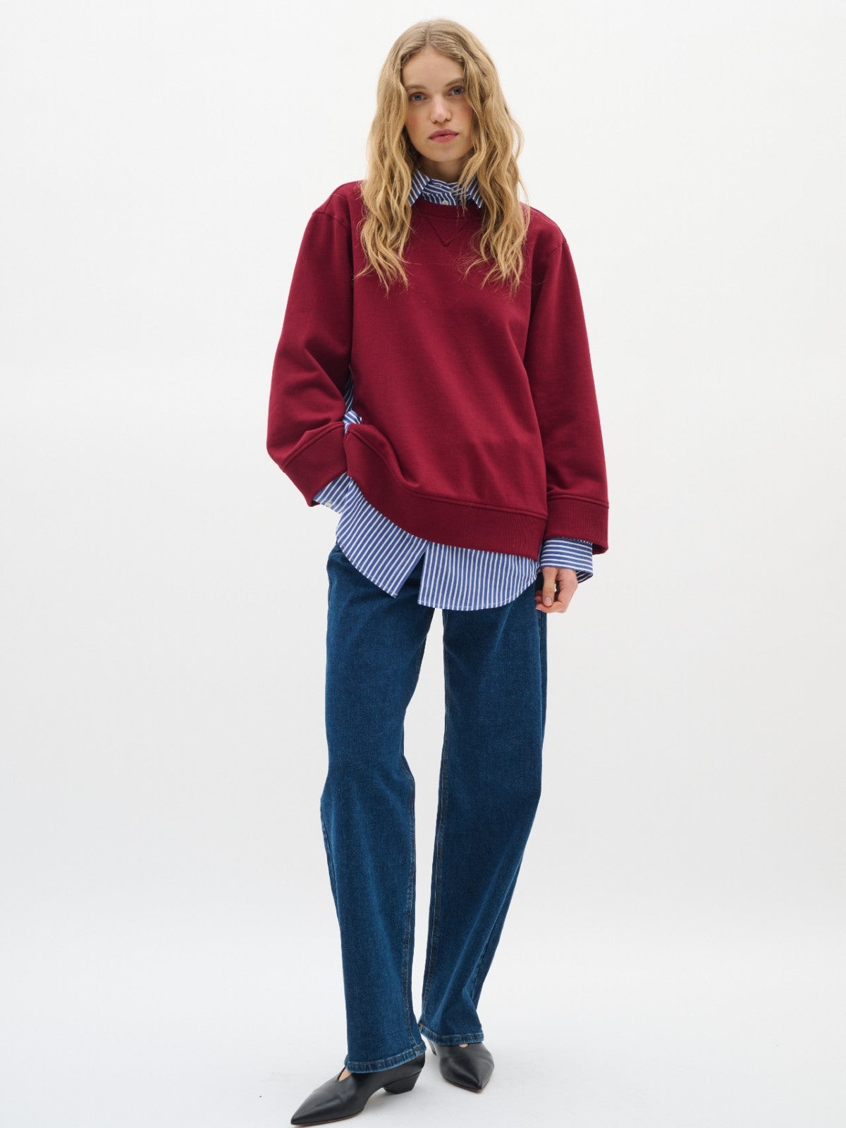 Natalja Burgundy Sweatshirt