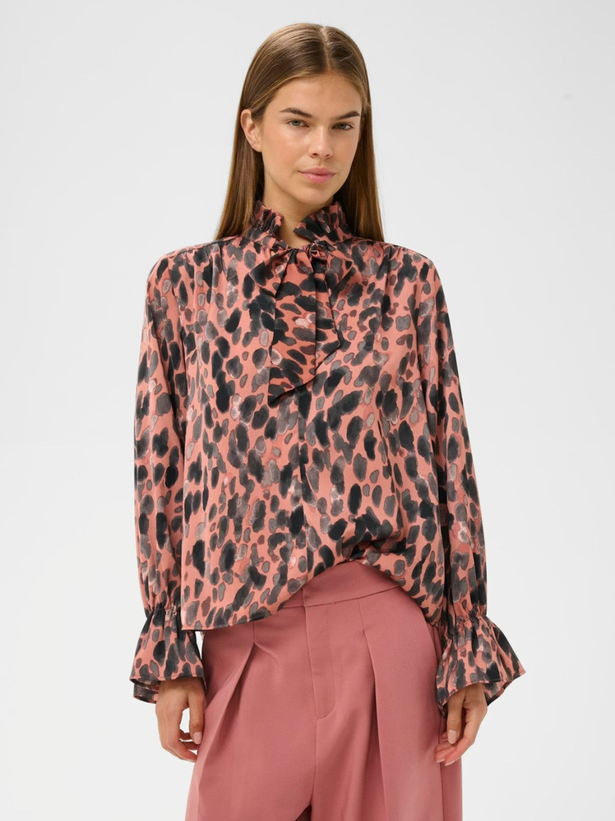Gracie Pink Printed Blouse