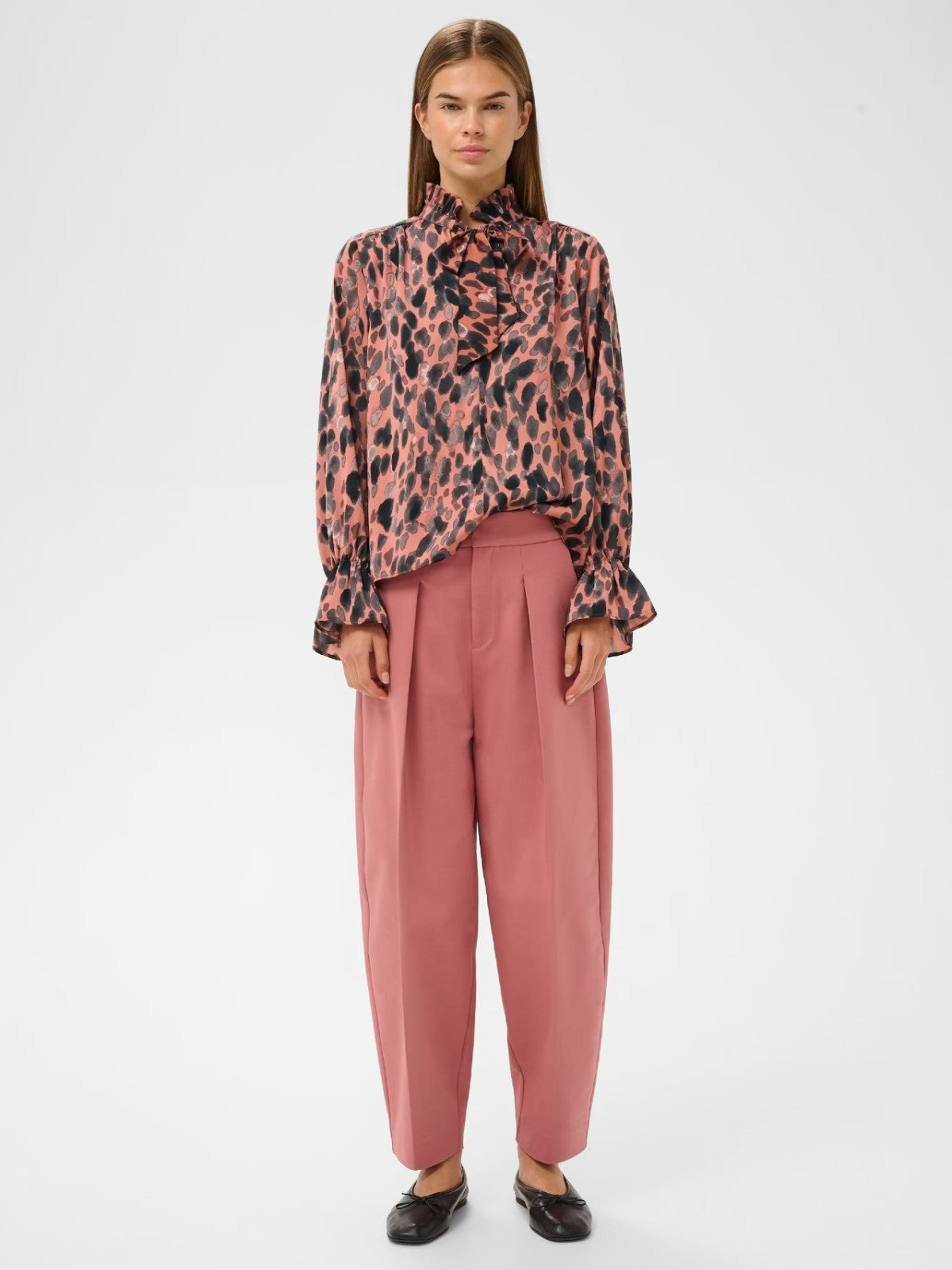 Gracie Pink Printed Blouse