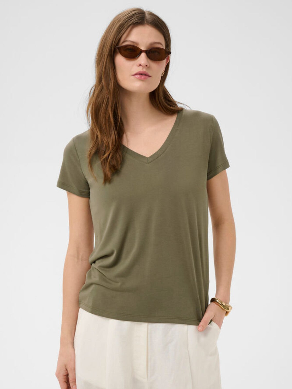 Columbine Khaki Tee