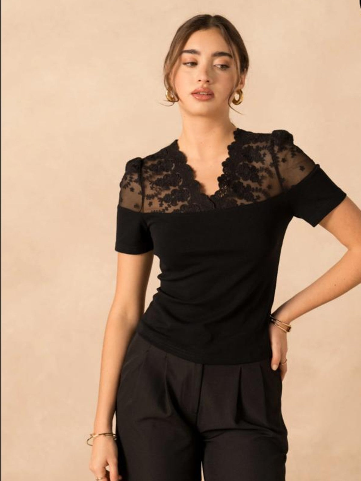 Hannah Black Tee