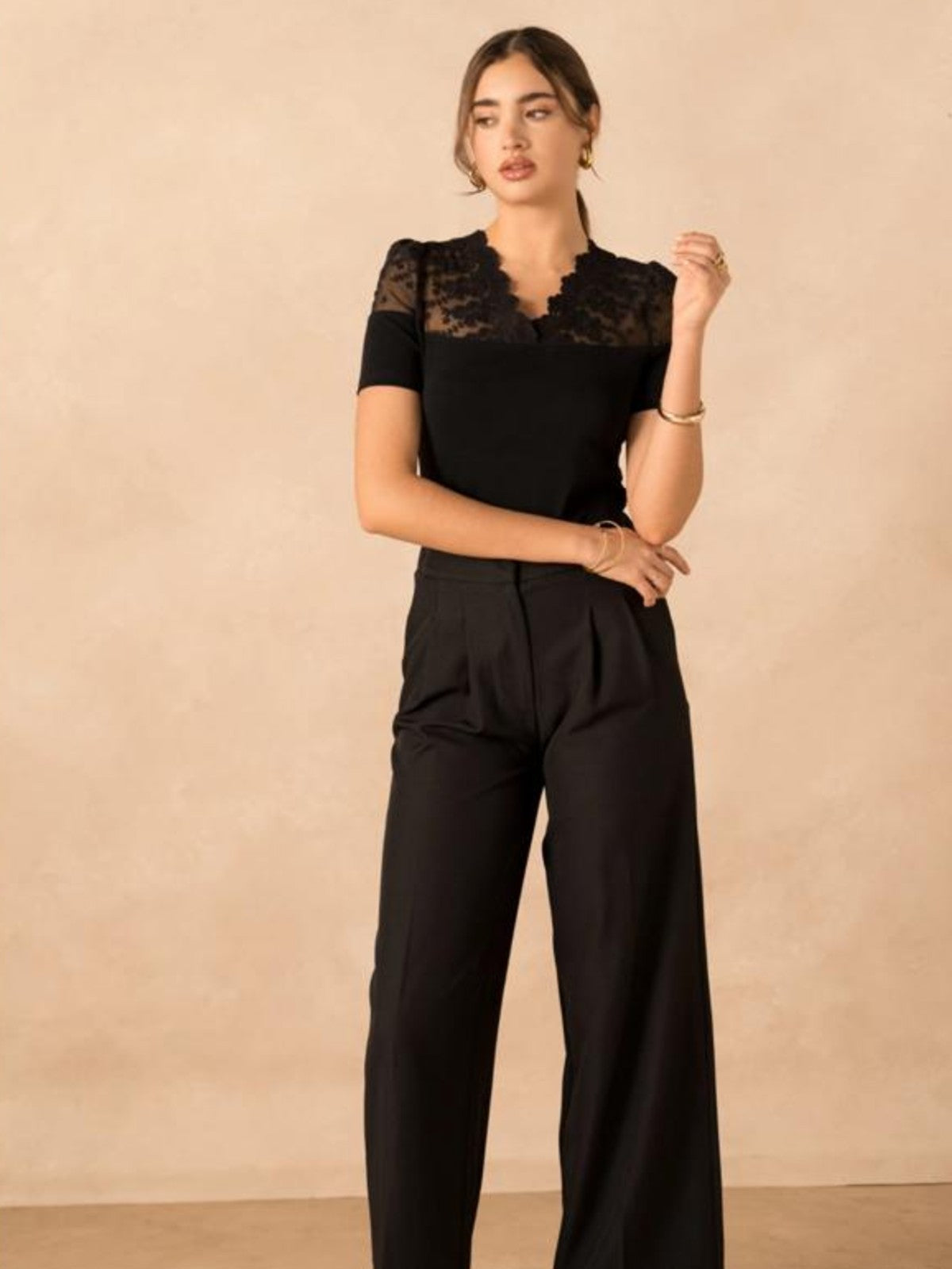 Hannah Black Tee