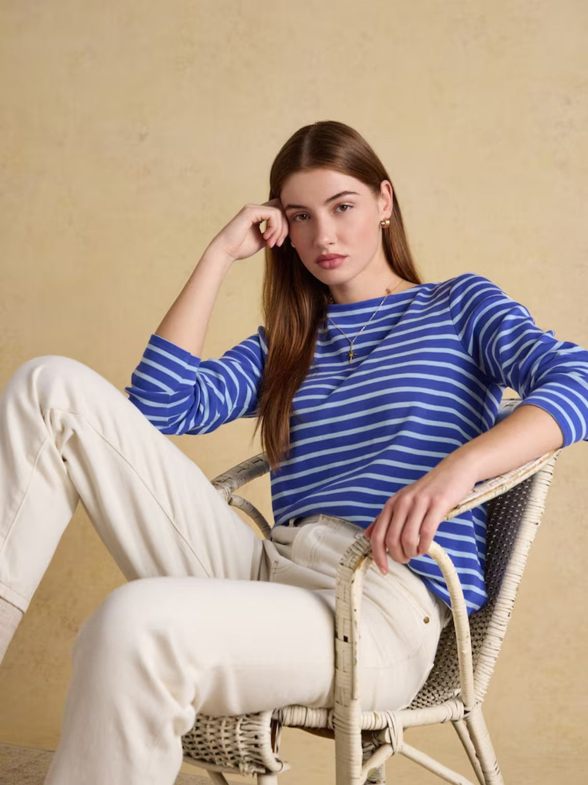 Harbour Blue Striped Top