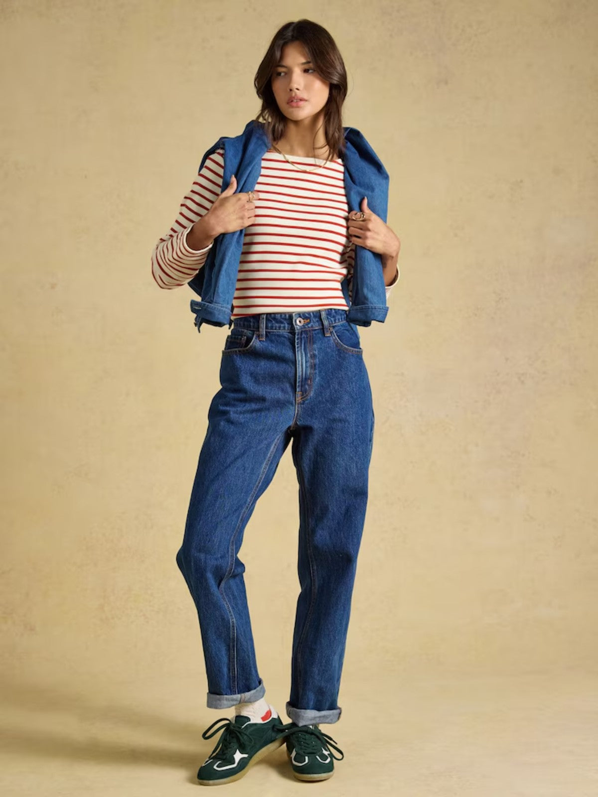 Harbour Orange Striped Top
