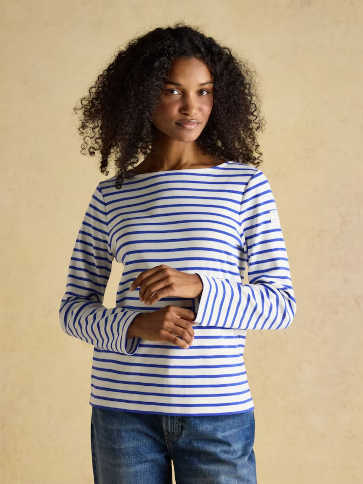 Harbour White & Blue Striped Top