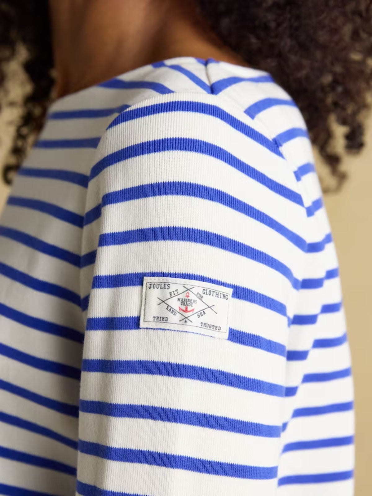 Harbour White & Blue Striped Top