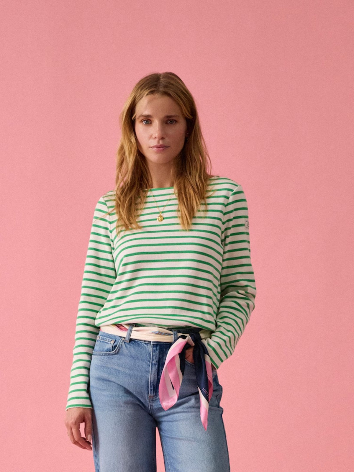 Harbour Green Striped Top