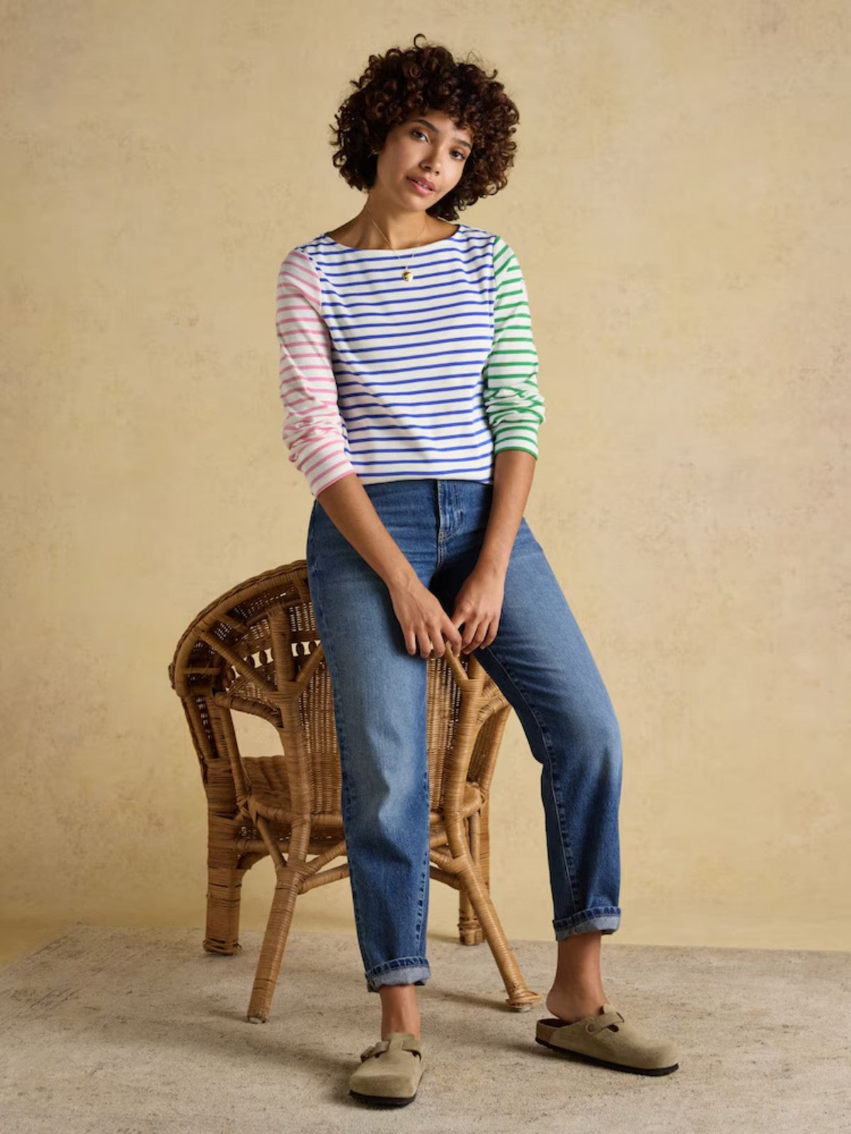 Harbour Multi Striped Top