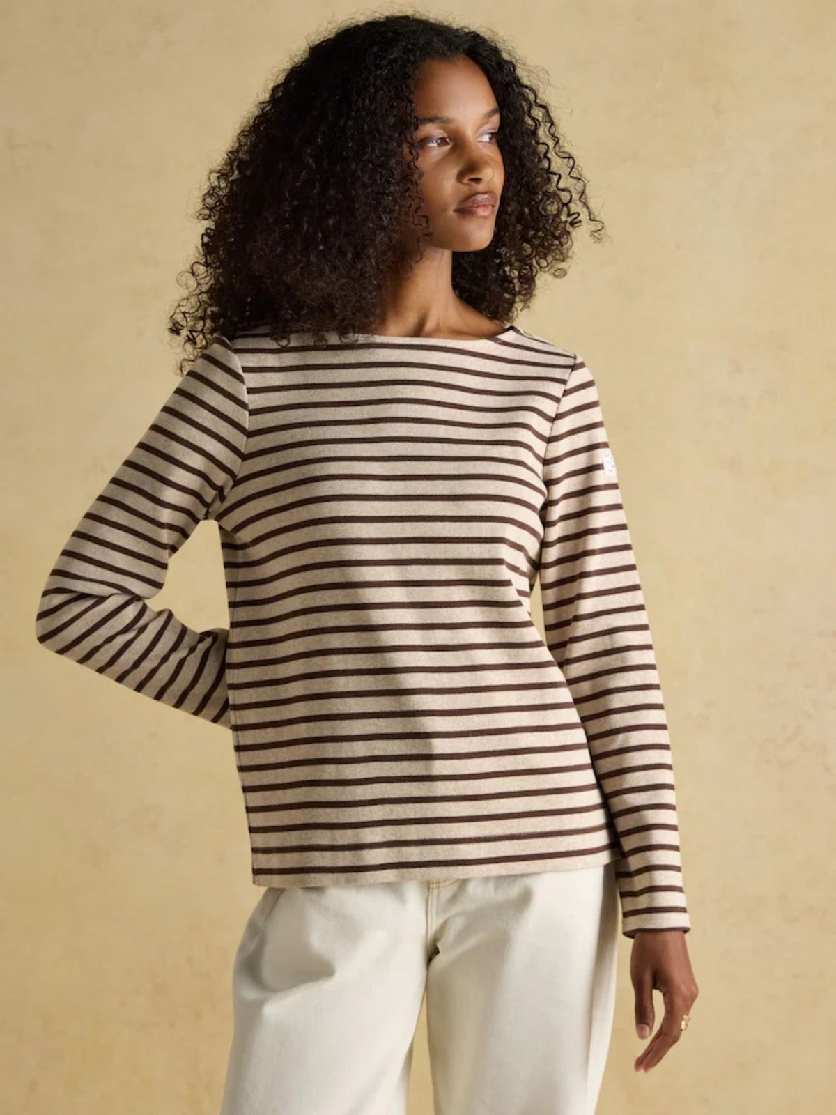 Harbour Chocolate Stripe Top