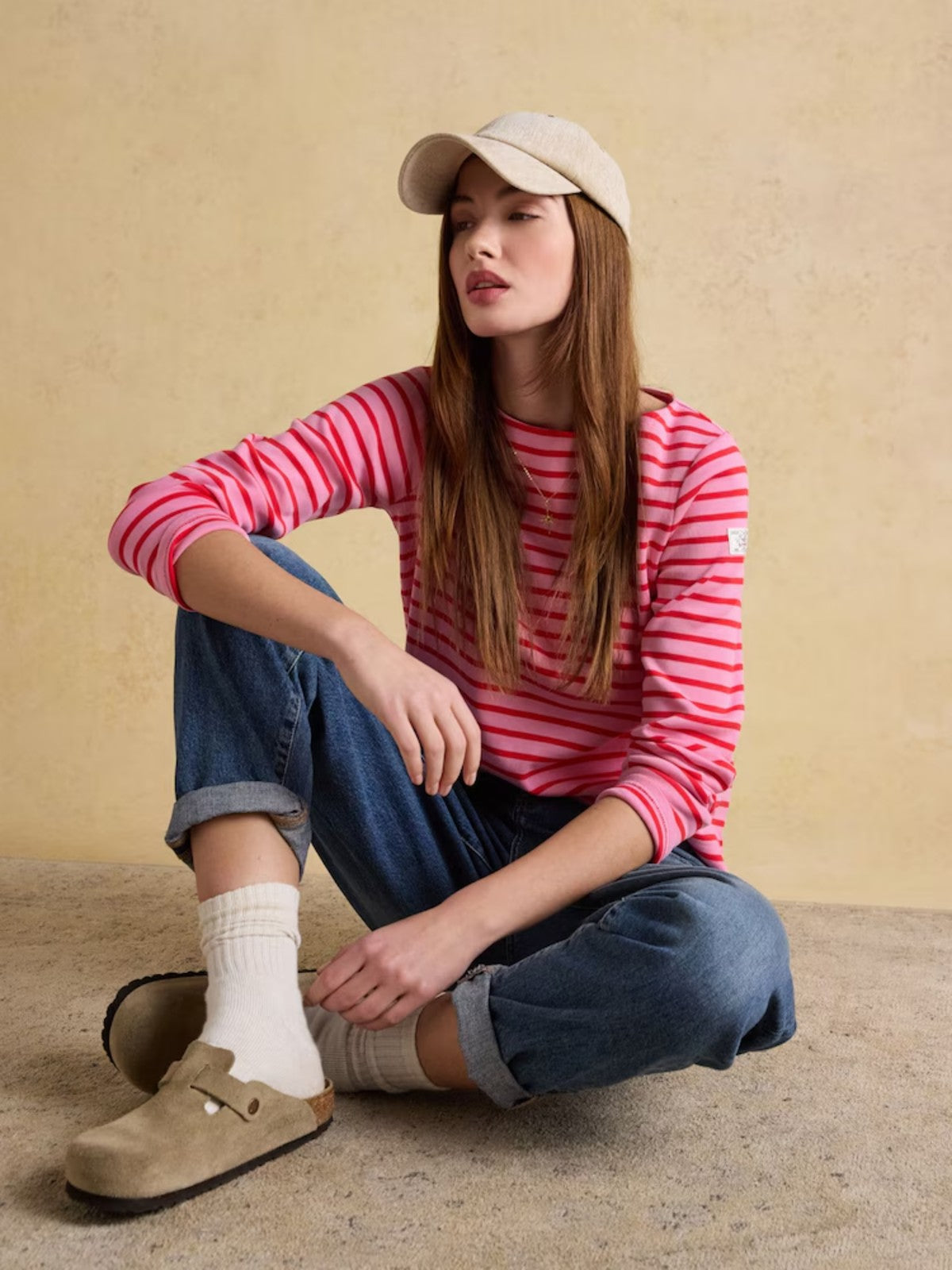 Harbour Pink Striped Top