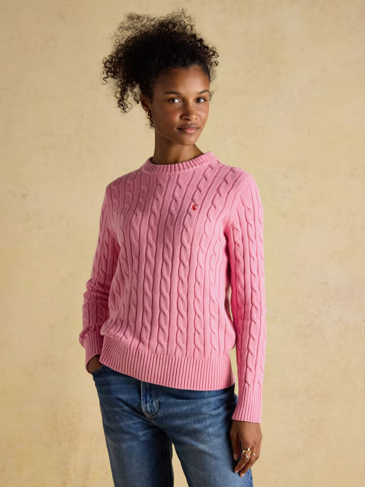 Cable Pink Jumper