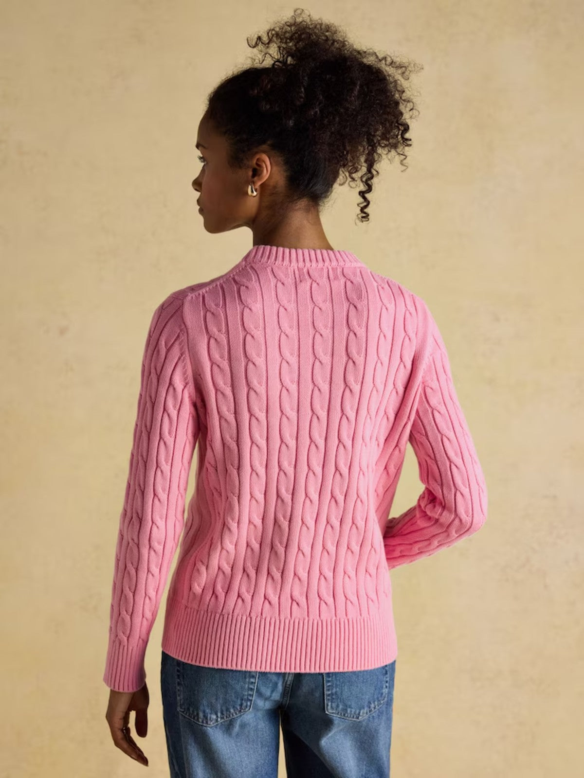 Cable Pink Jumper