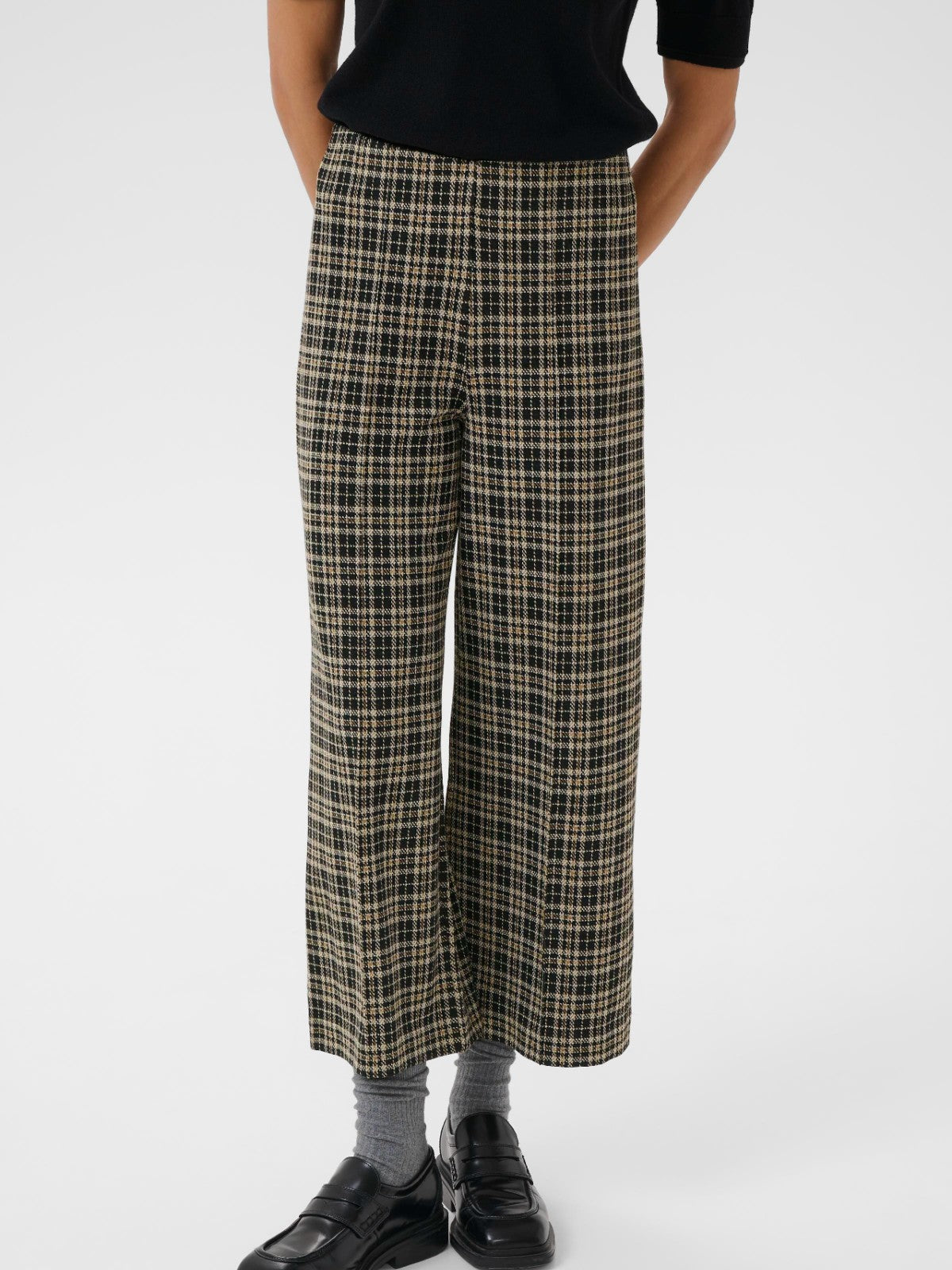 Llisan Navy Check Pants