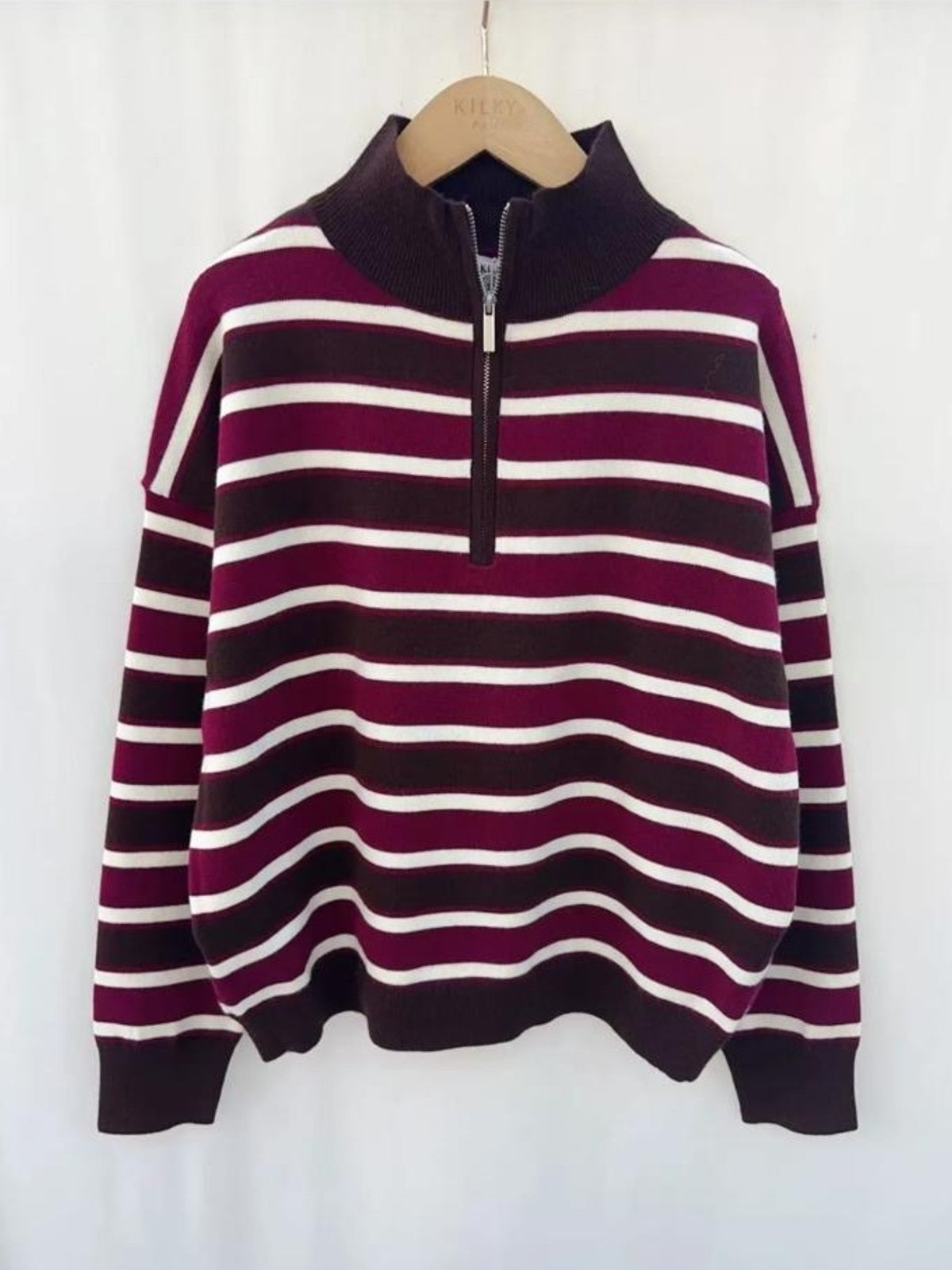 Jenni Burgundy 1/2 Zip