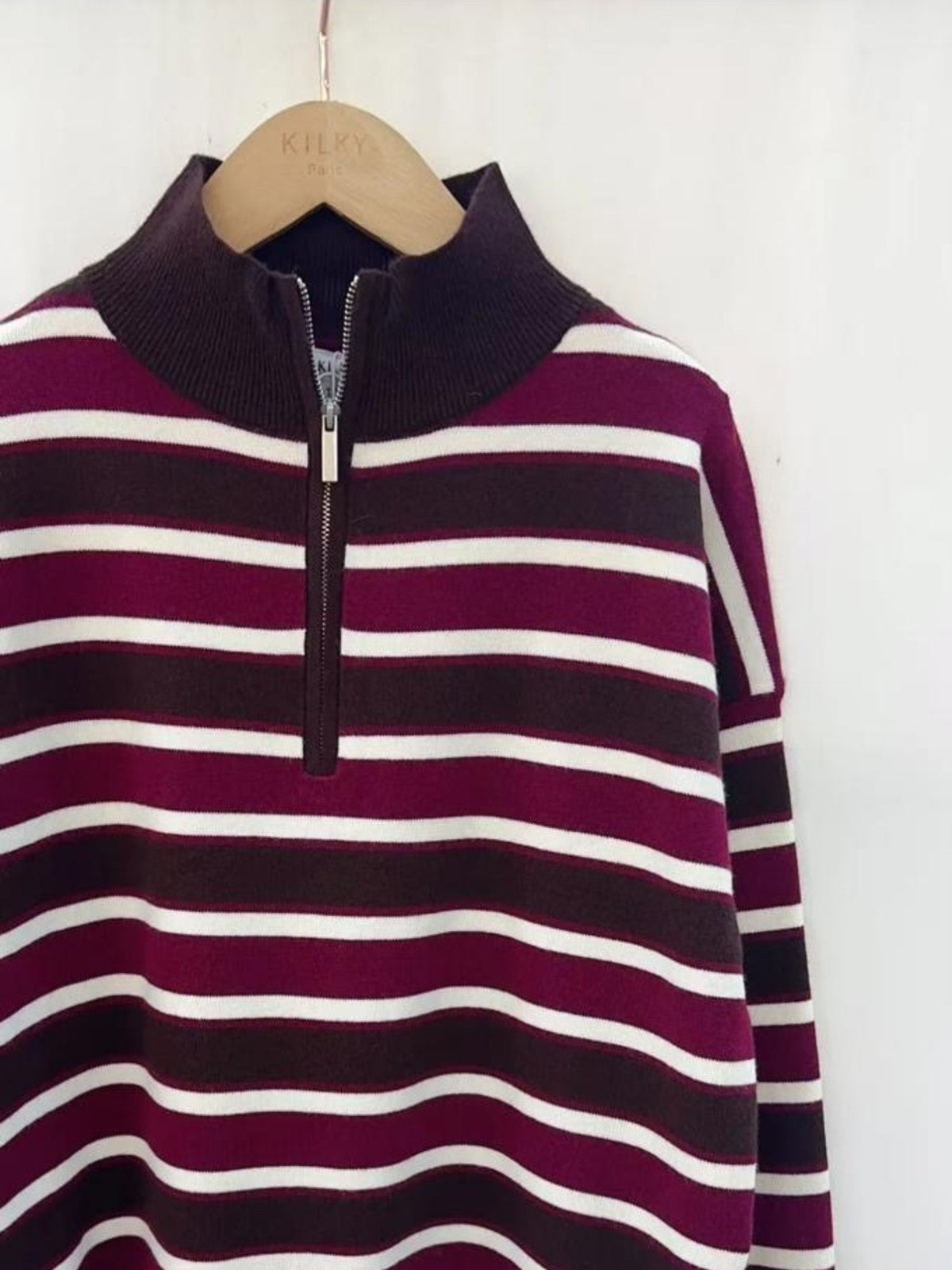 Jenni Burgundy 1/2 Zip