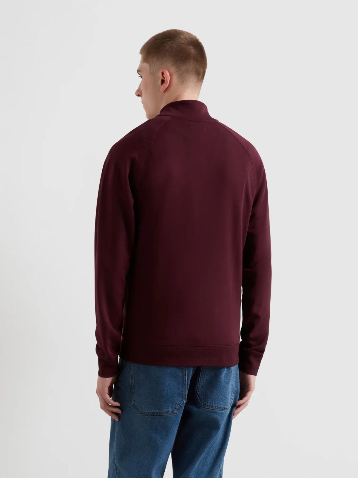 Jim Bordeaux 1/4 Zip Sweatshirt