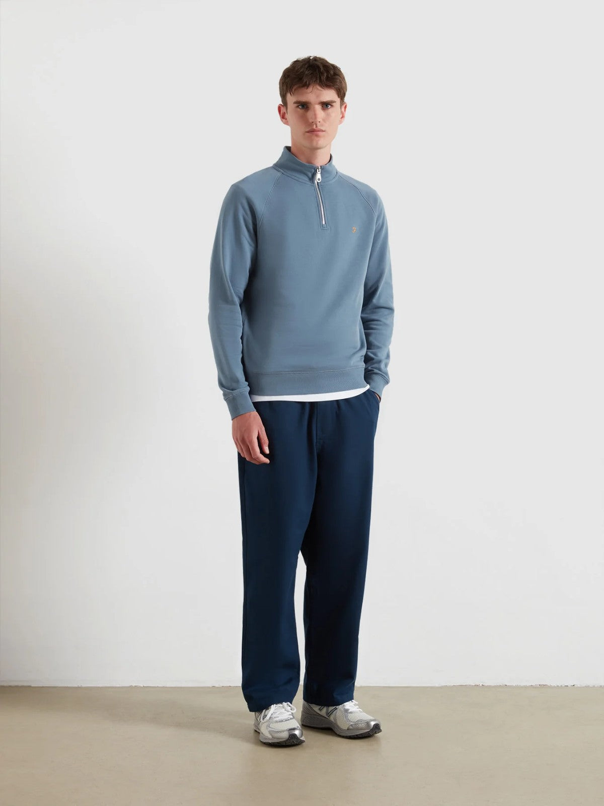 Jim Blue 1/4 Zip Sweatshirt