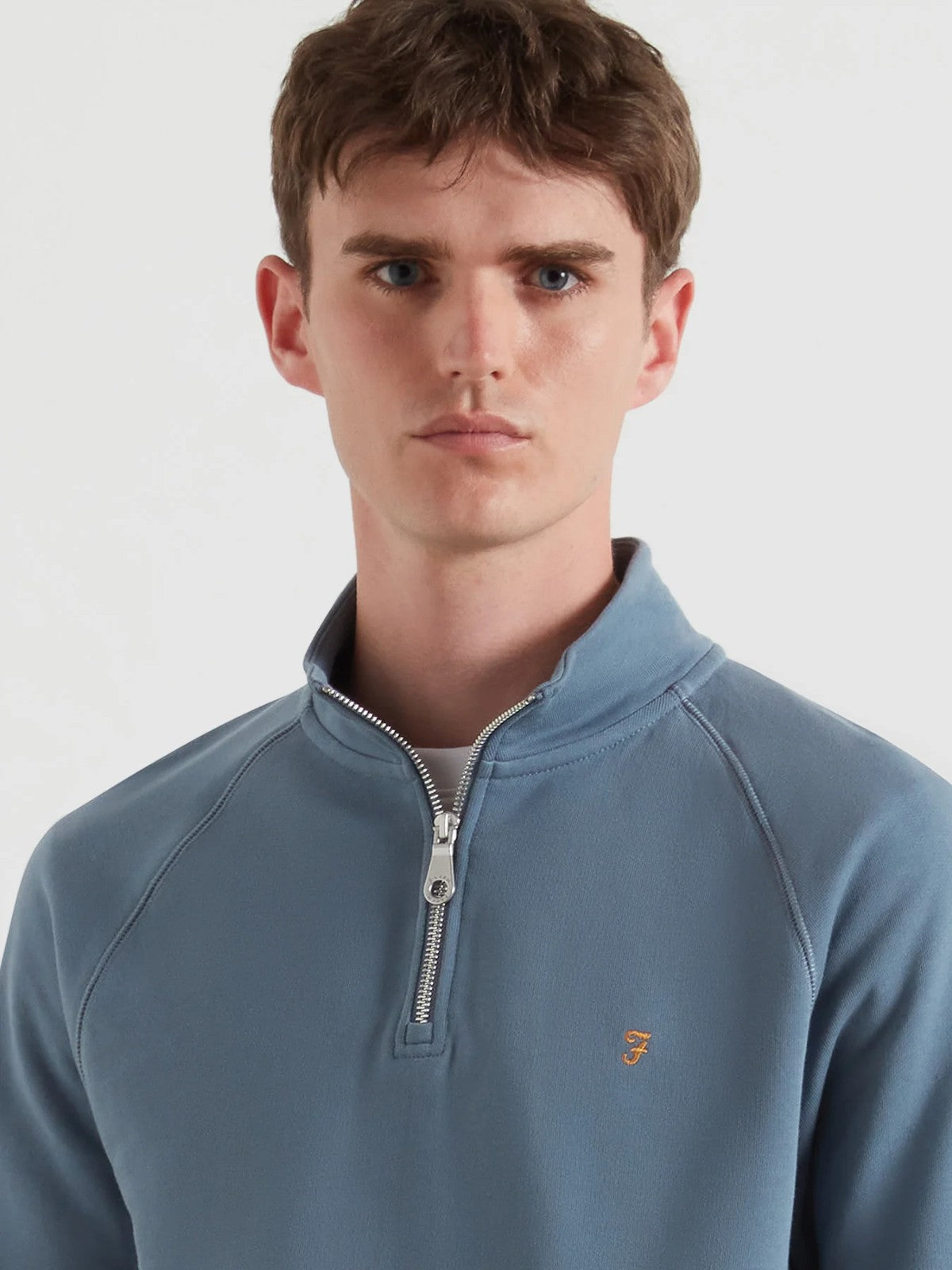 Jim Blue 1/4 Zip Sweatshirt