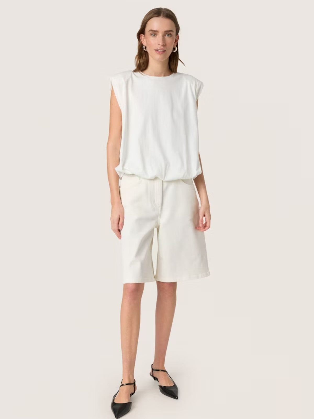 Jina White Tank Top