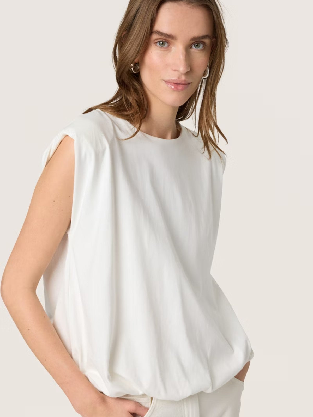 Jina White Tank Top