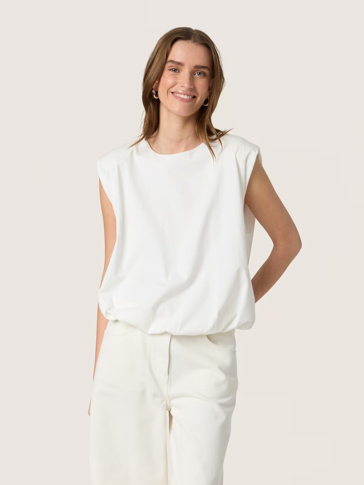 Jina White Tank Top