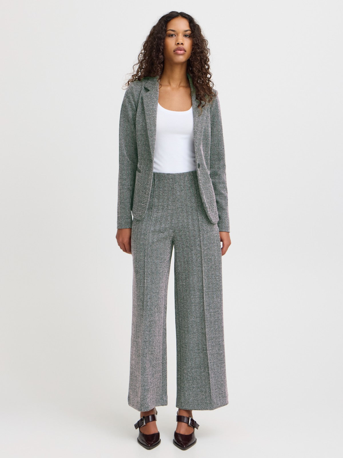 Kate Jacquard  Wide Pants