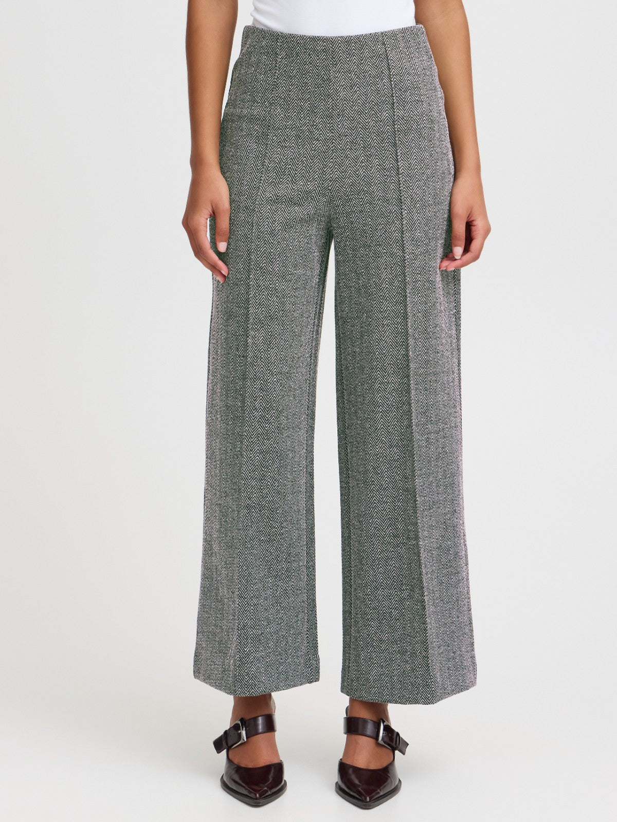 Kate Jacquard  Wide Pants