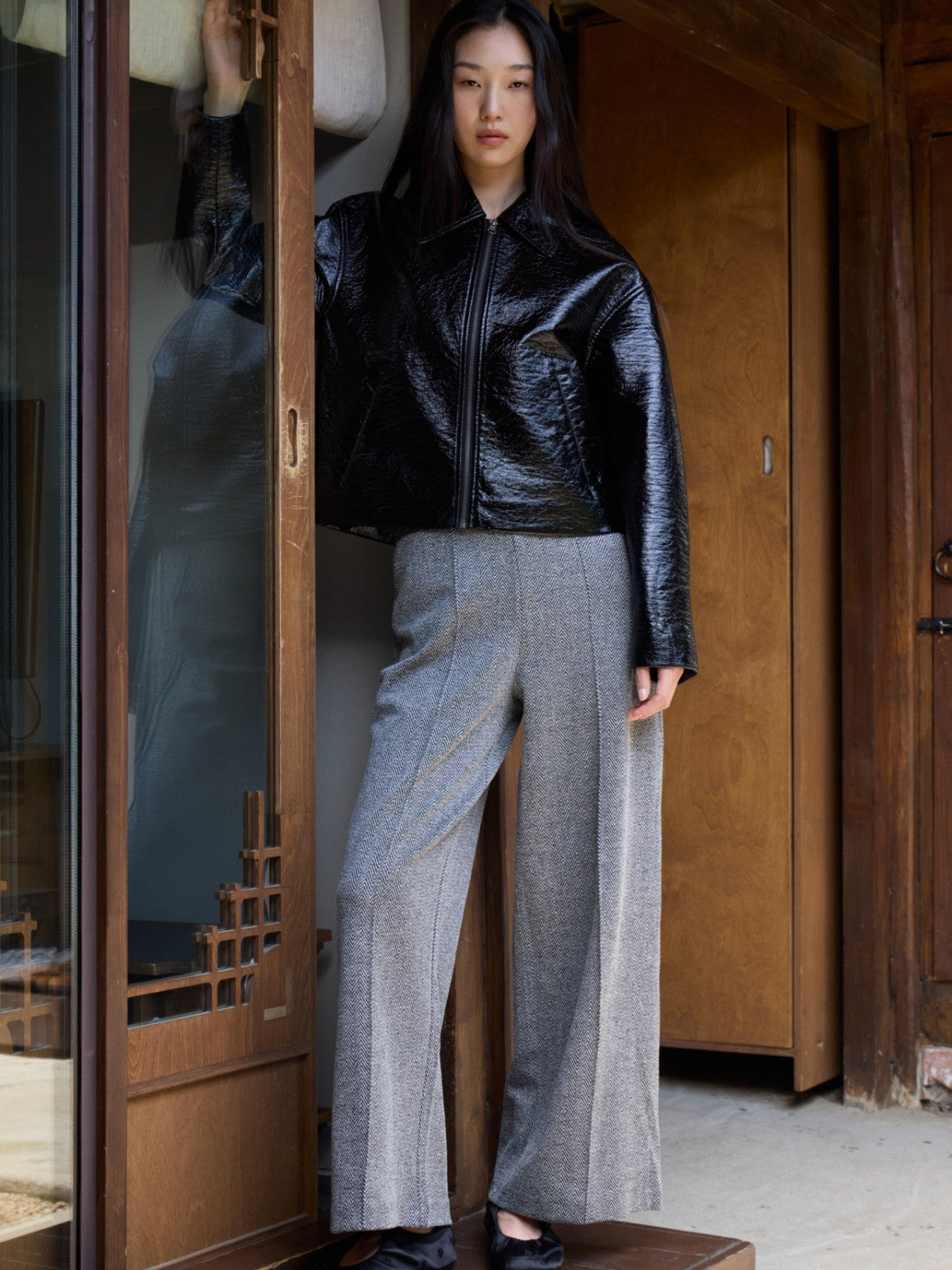 Kate Jacquard  Wide Pants