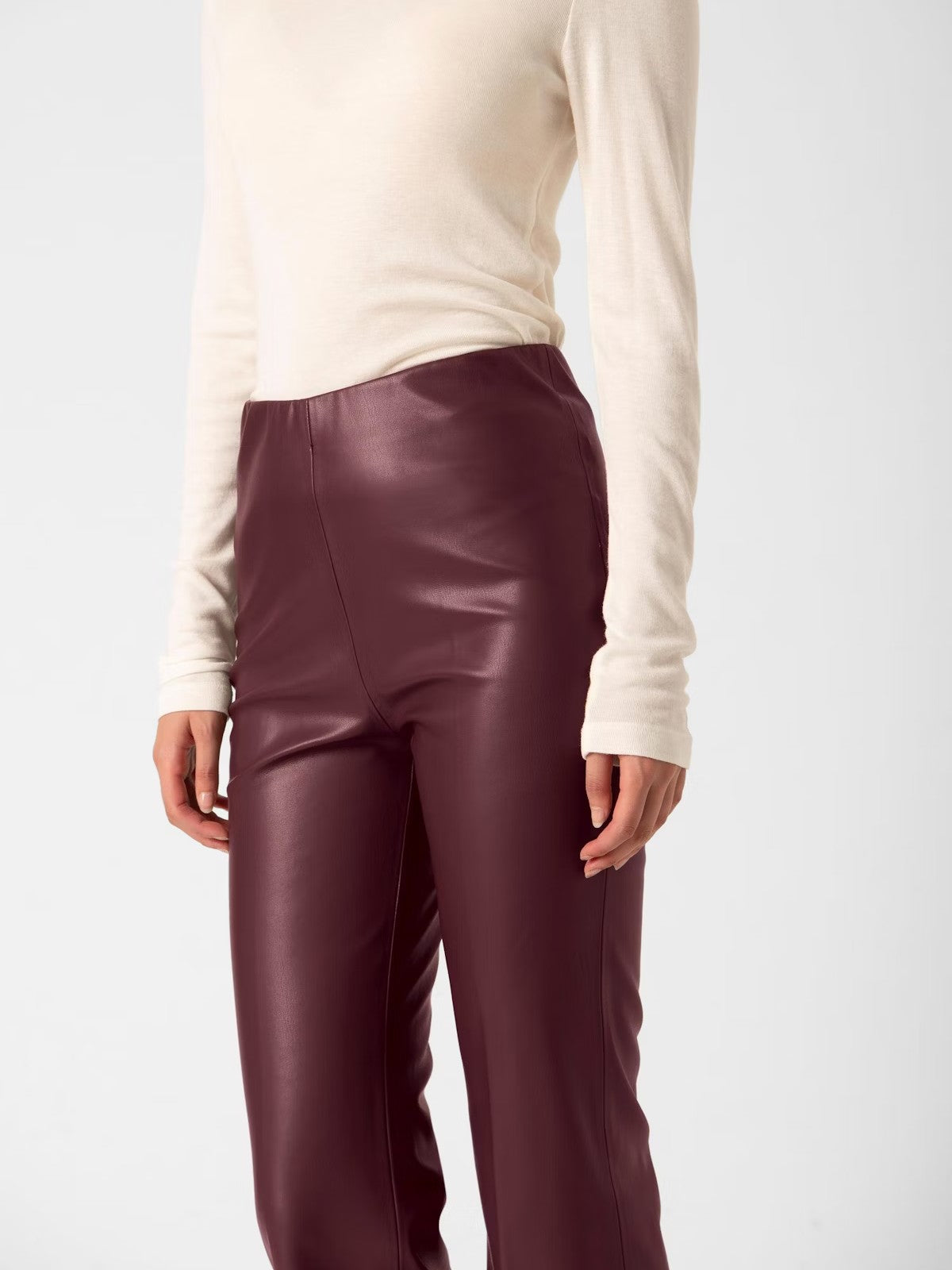 Kaylee Burgundy Kickflare Pants