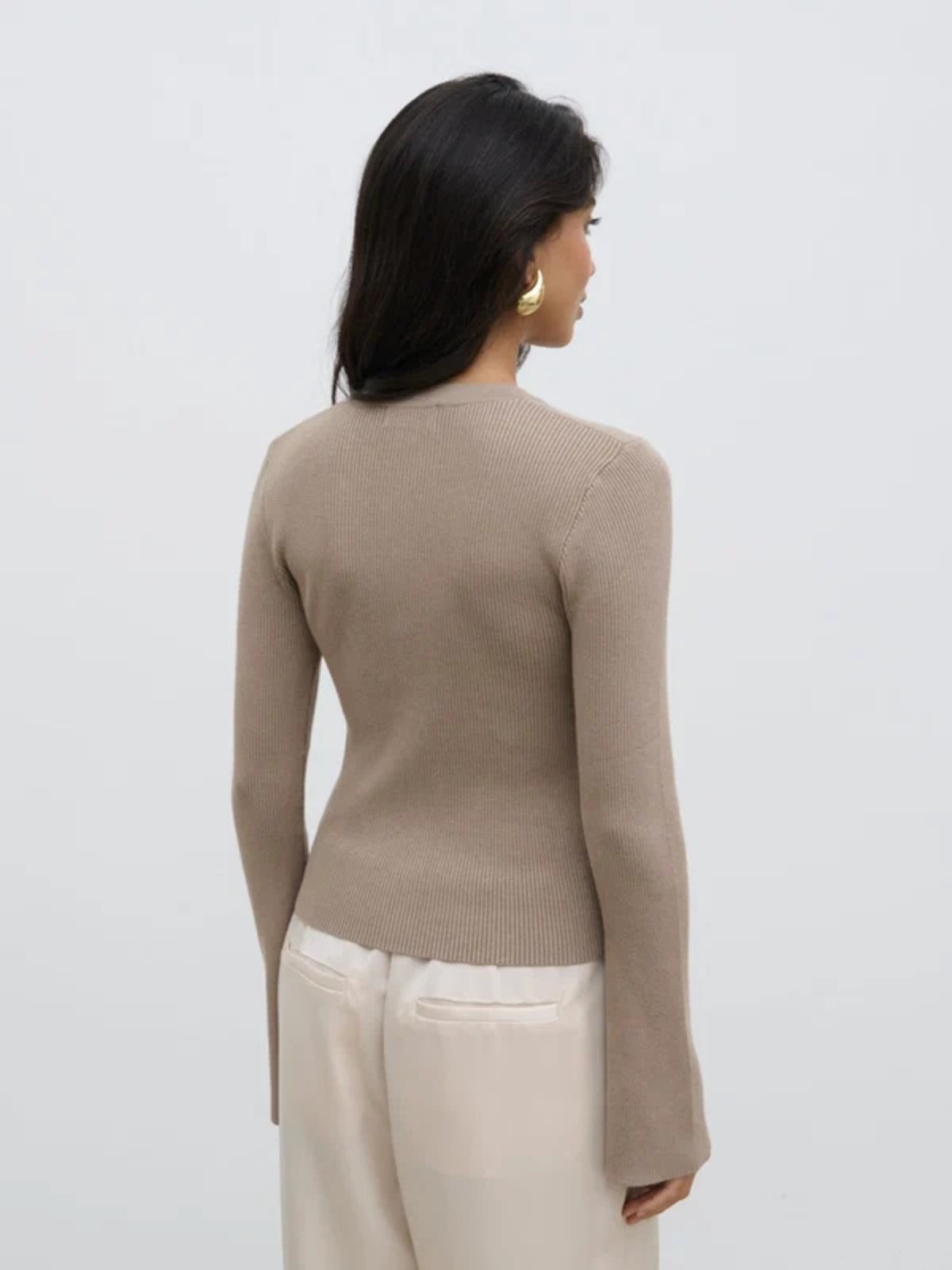 Lacey Taupe Cardigan